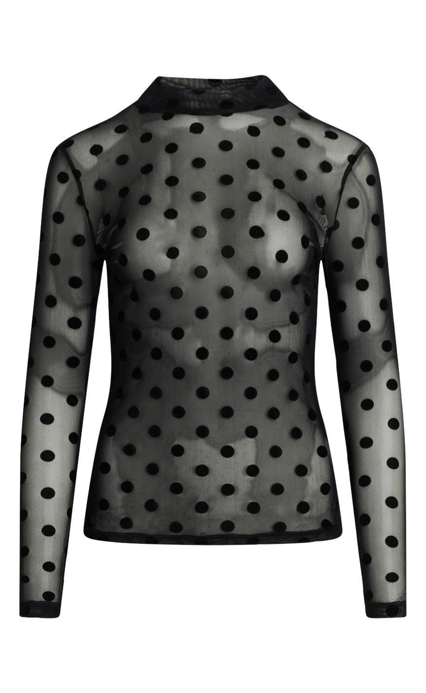 Love & Divine Bluse - Love525-8 - Dot / Black