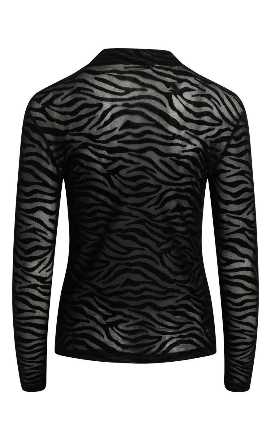Love & Divine Bluse - Love525-9 - Zebra / Black