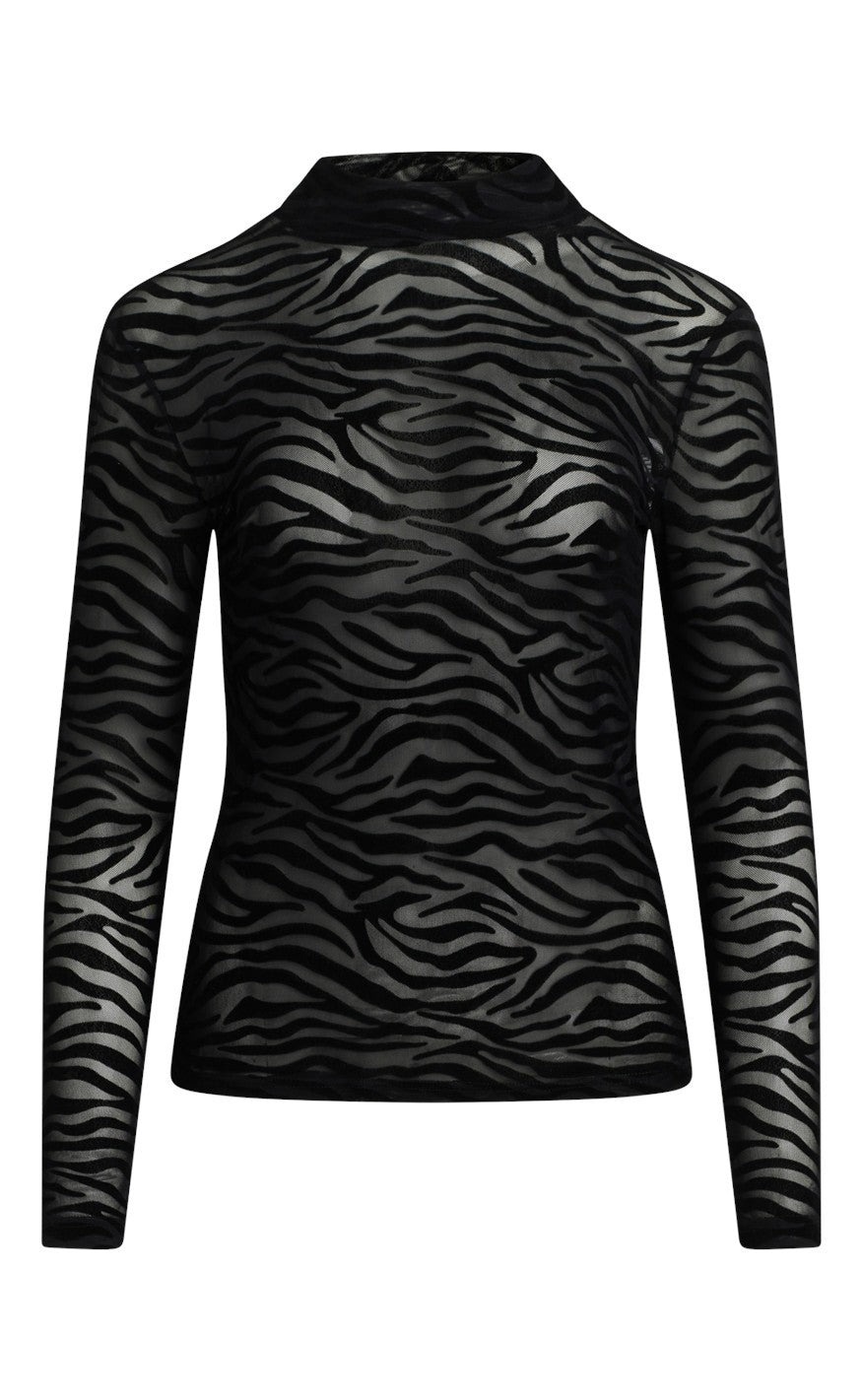 Love & Divine Bluse - Love525-9 - Zebra / Black