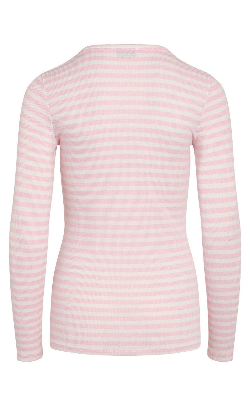 Love & Divine Bluse - Love657 - White / Pink Icing