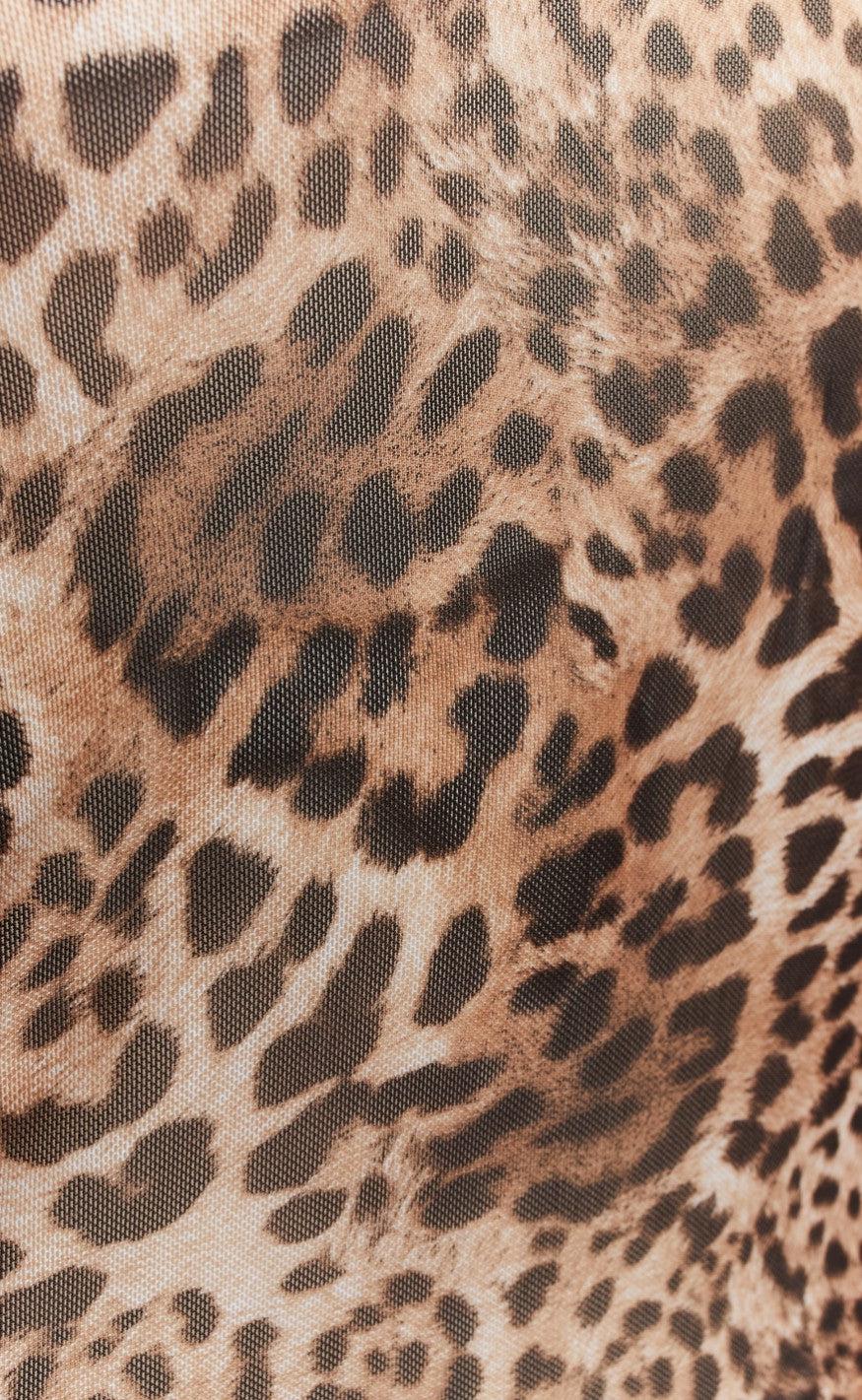 Love & Divine Bluse - Love660-2 - Brown Leo