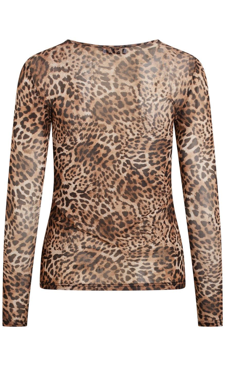 Love & Divine Bluse - Love660-2 - Brown Leo