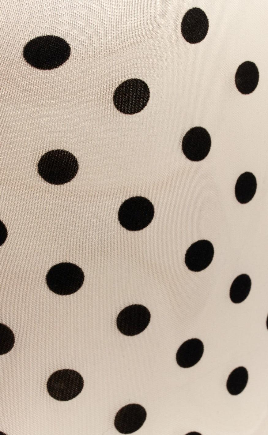 Love & Divine Bluse - Love660-5 - Dot Sand / Black