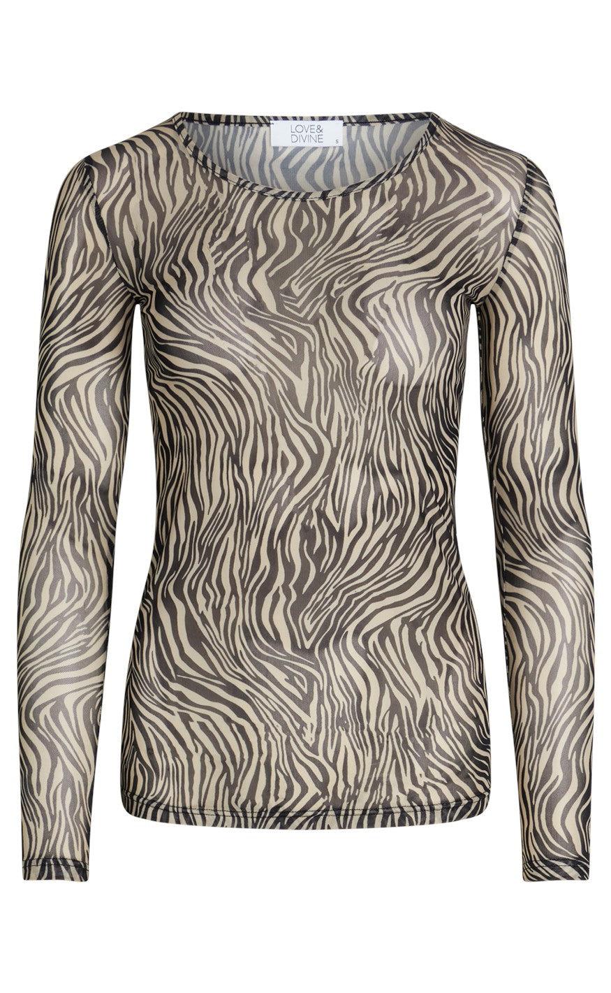 Love & Divine Bluse - Love660-9 - Zebra