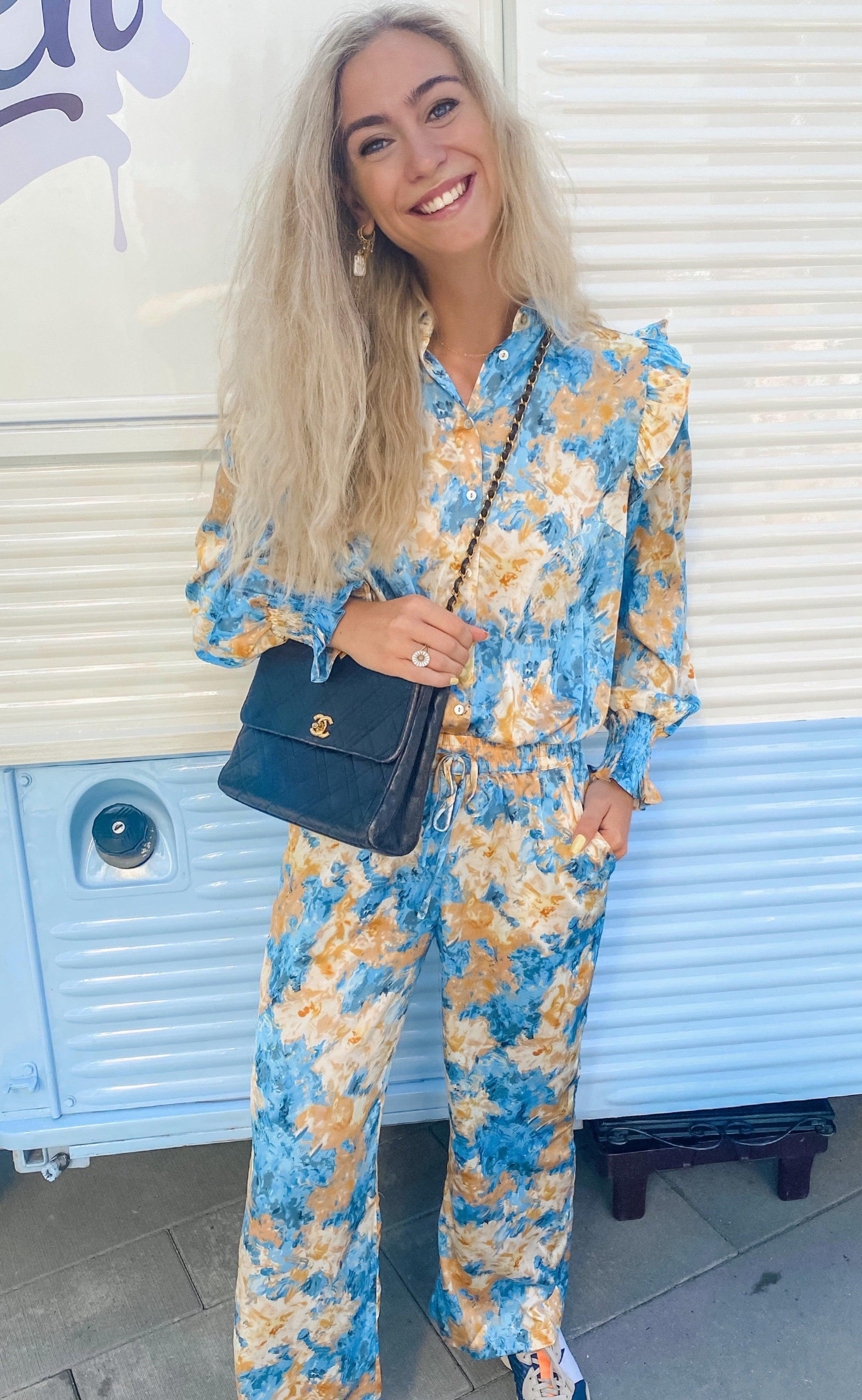 Love & Divine Bluse - Love687-1 - Cornflower