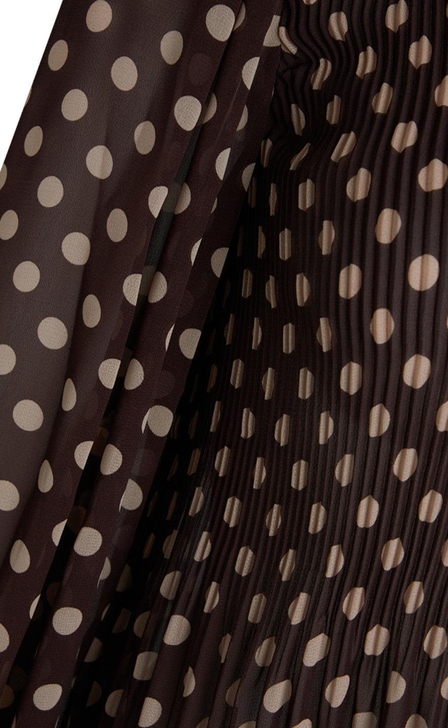 Love & Divine Bluse - Love695 - Chocolate/Dot