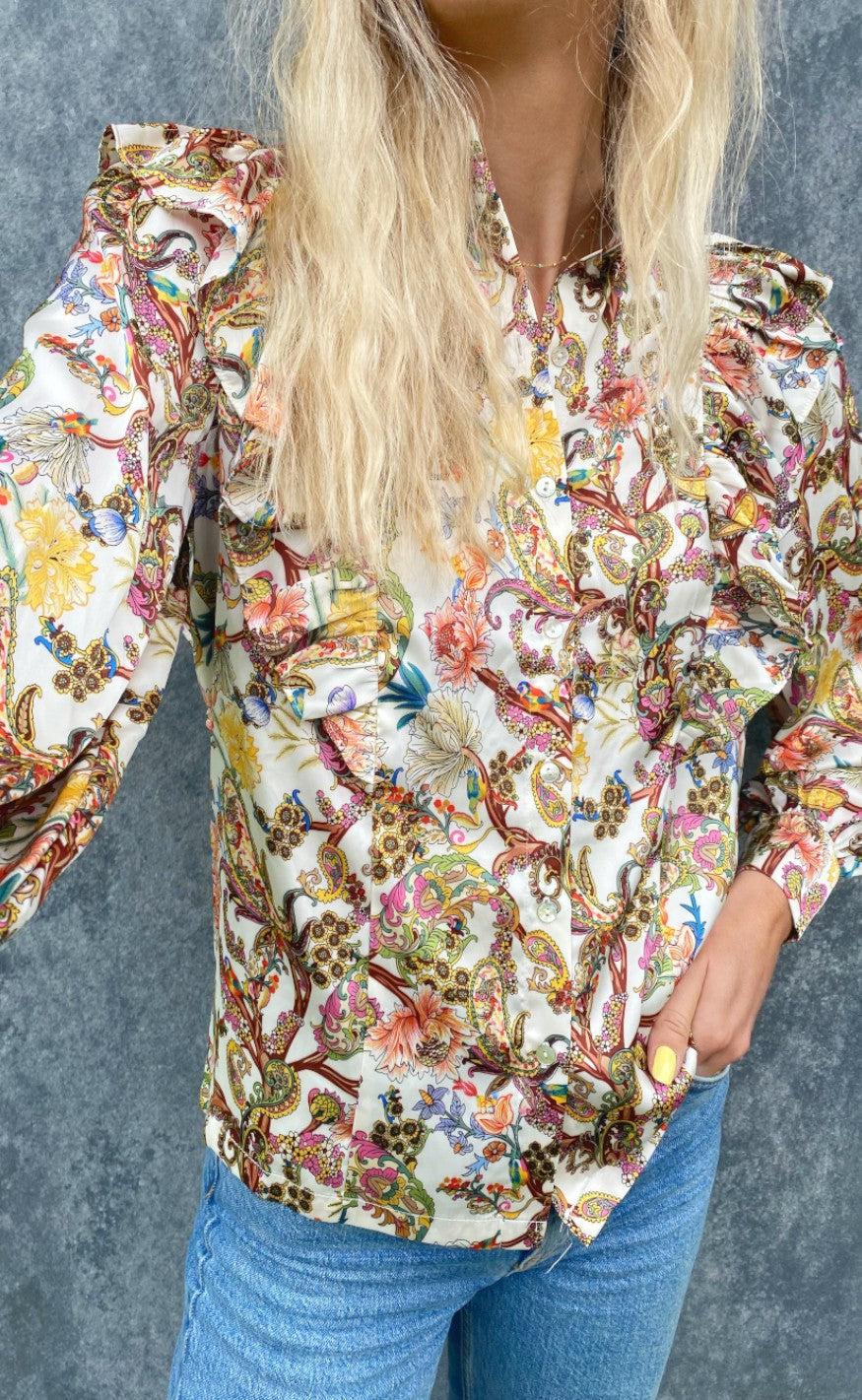 Love & Divine Bluse - Love700 - Multi Print