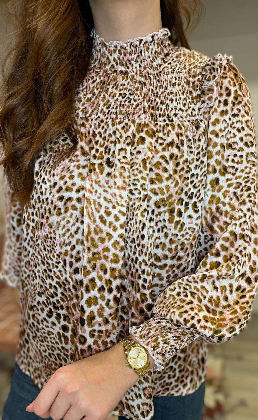 Love & Divine Bluse - Love726-2 - Pink Leo