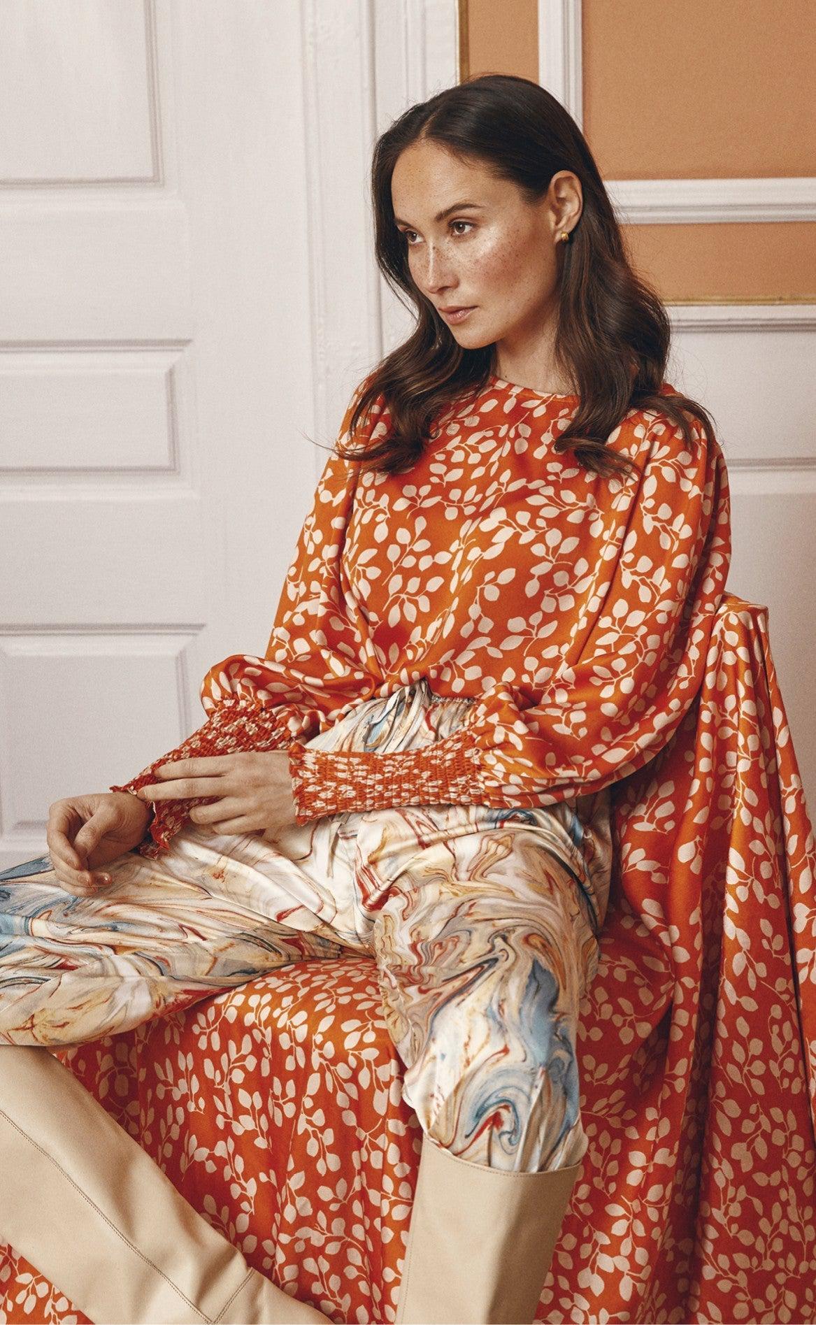 Love & Divine Bluse - Love738-4 - Apricot Flower