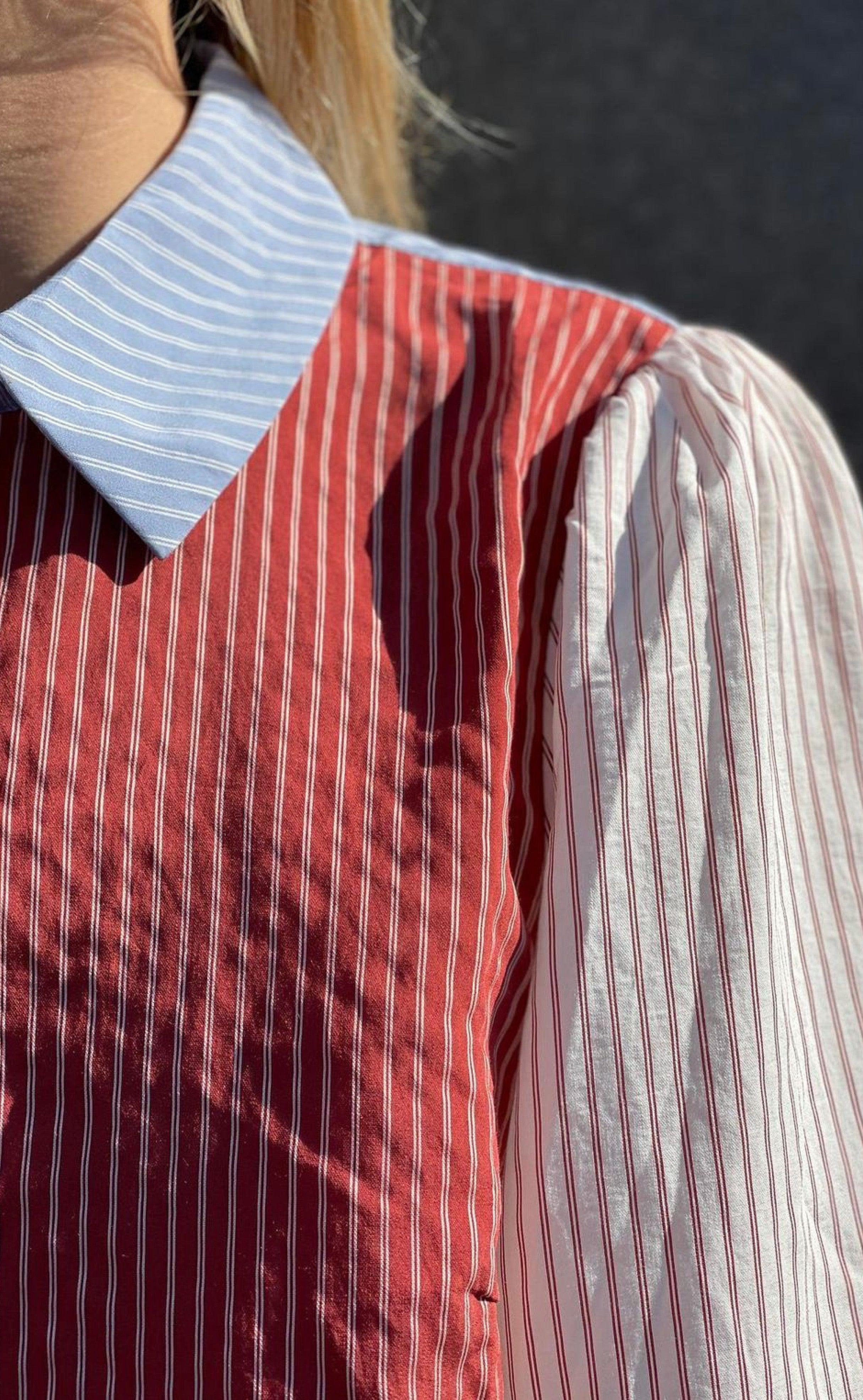 Love & Divine Bluse - Love741 - Stripe Mix