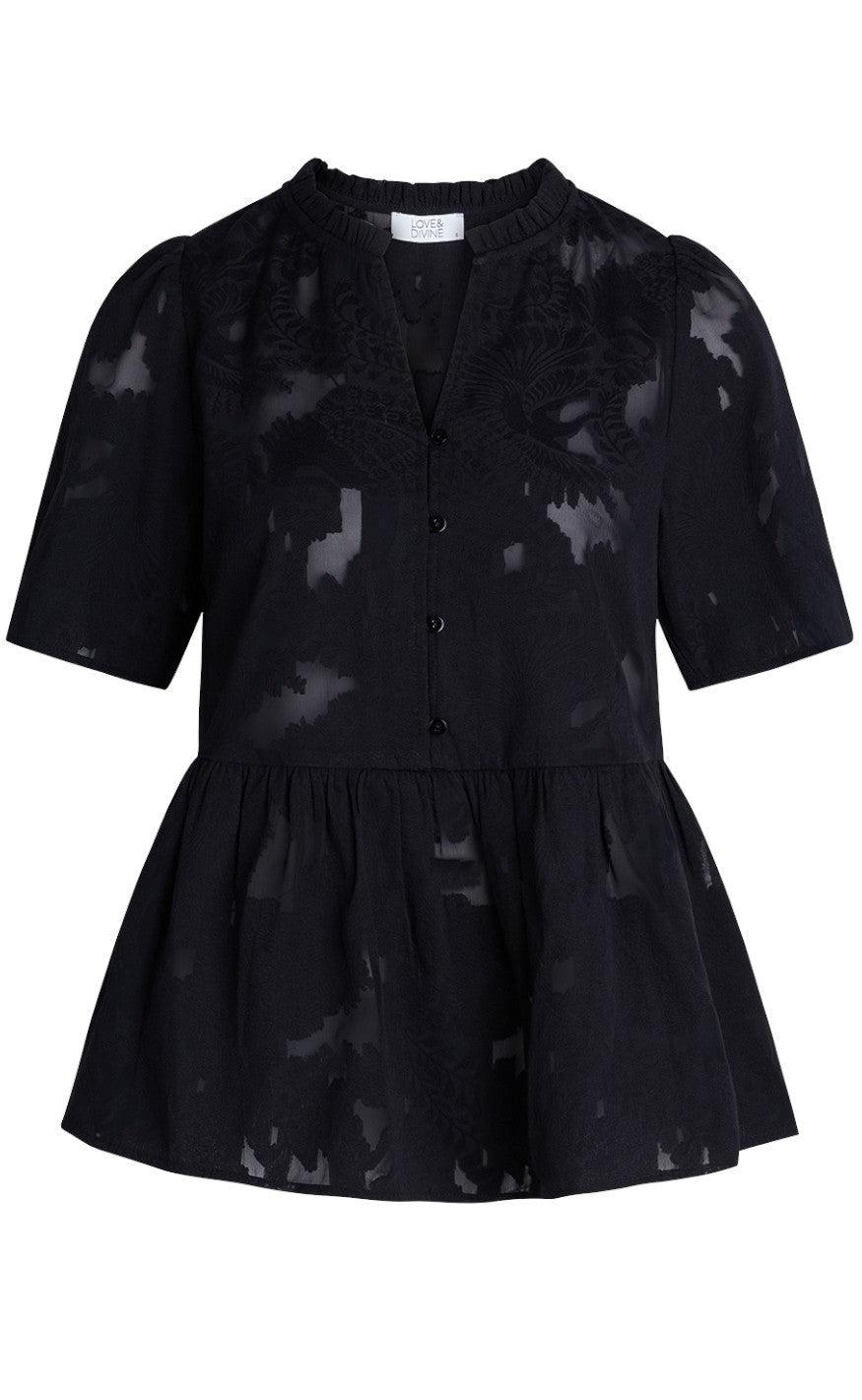 Love & Divine Bluse - Love749 - Black