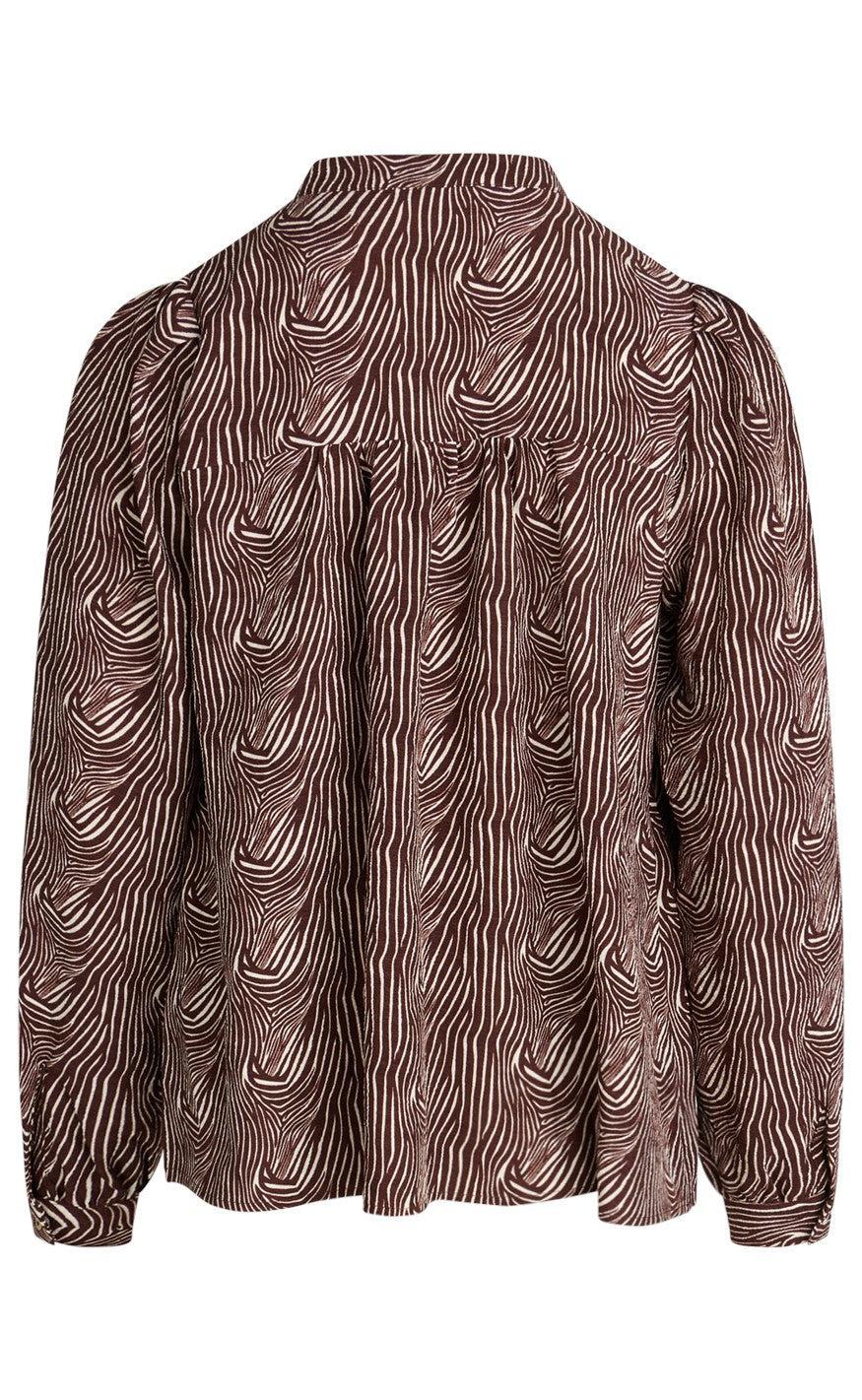 Love & Divine Bluse - Love752 - Brown/Cream
