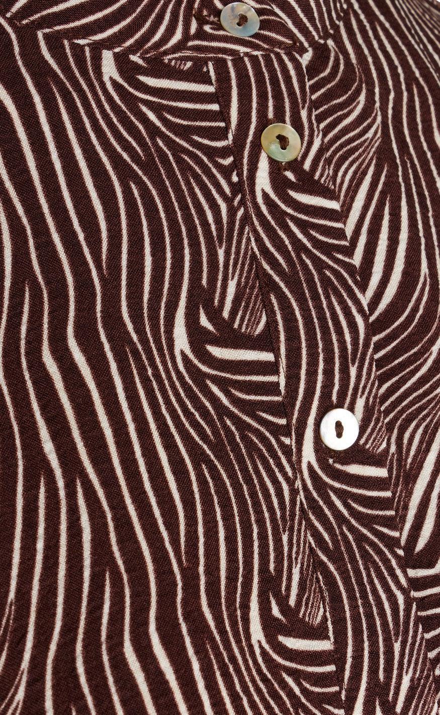 Love & Divine Bluse - Love752 - Brown/Cream