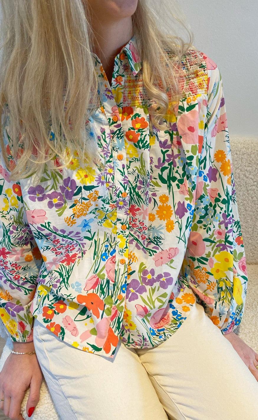 Love & Divine Bluse - Love781 - Multi Flower