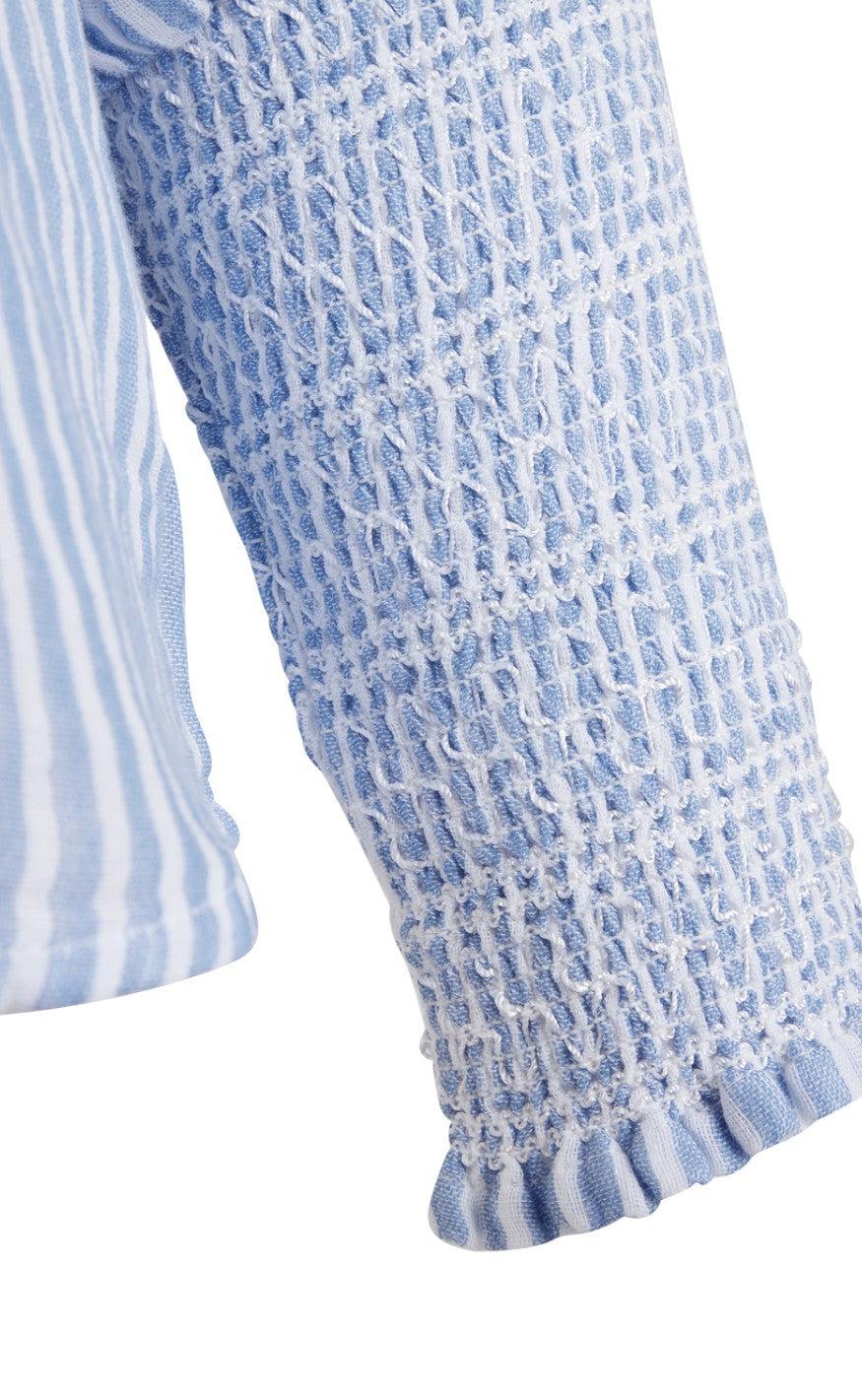 Love & Divine Bluse - Love785 - Blue Stripe