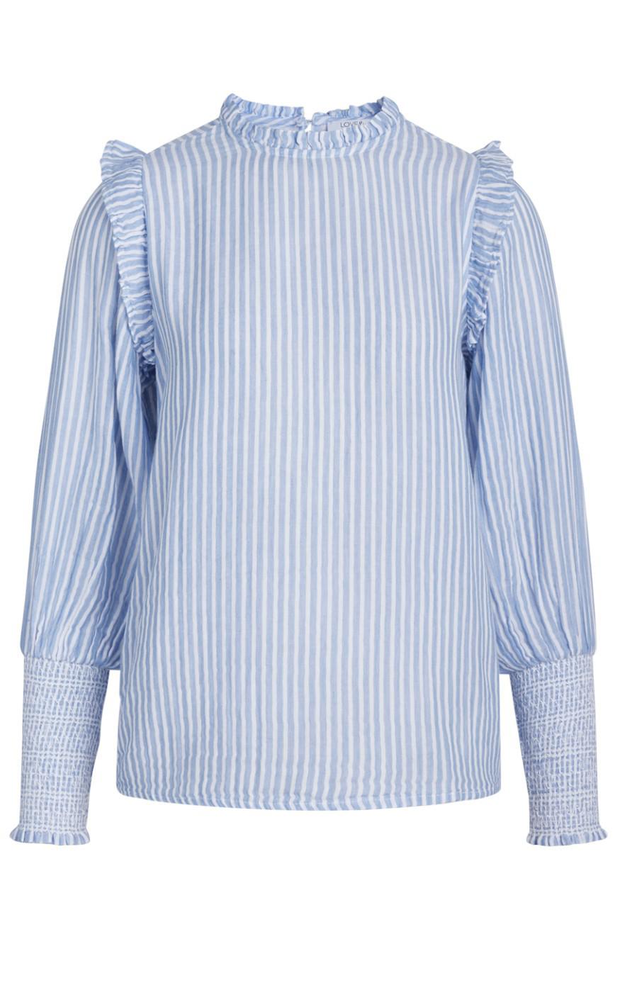 Love & Divine Bluse - Love785 - Blue Stripe