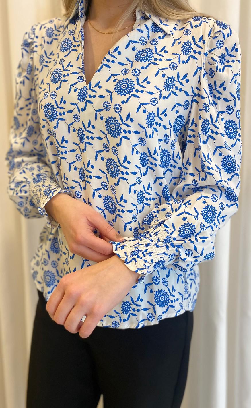 Love & Divine Bluse - Love786 - Cream / Blue