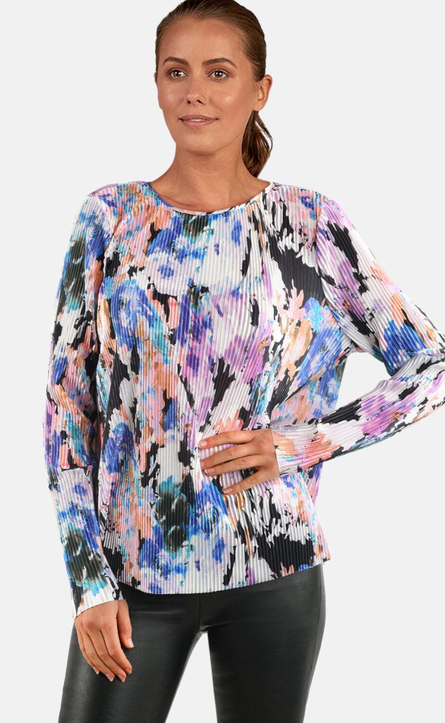 Love & Divine Bluse - Love873 - Blurred Flower