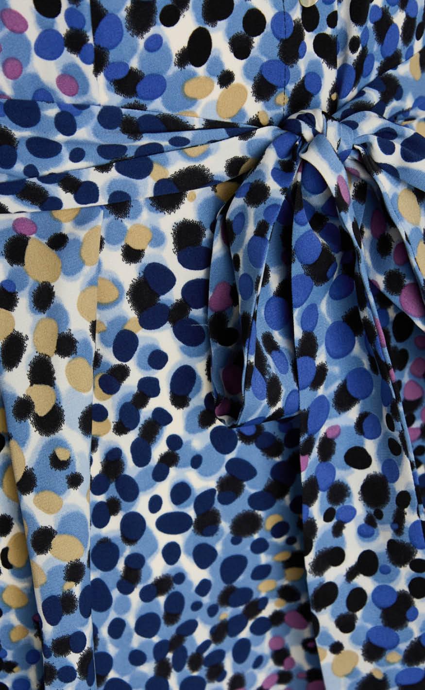 Love & Divine Kjole - Love393-4 - Blue / Dot