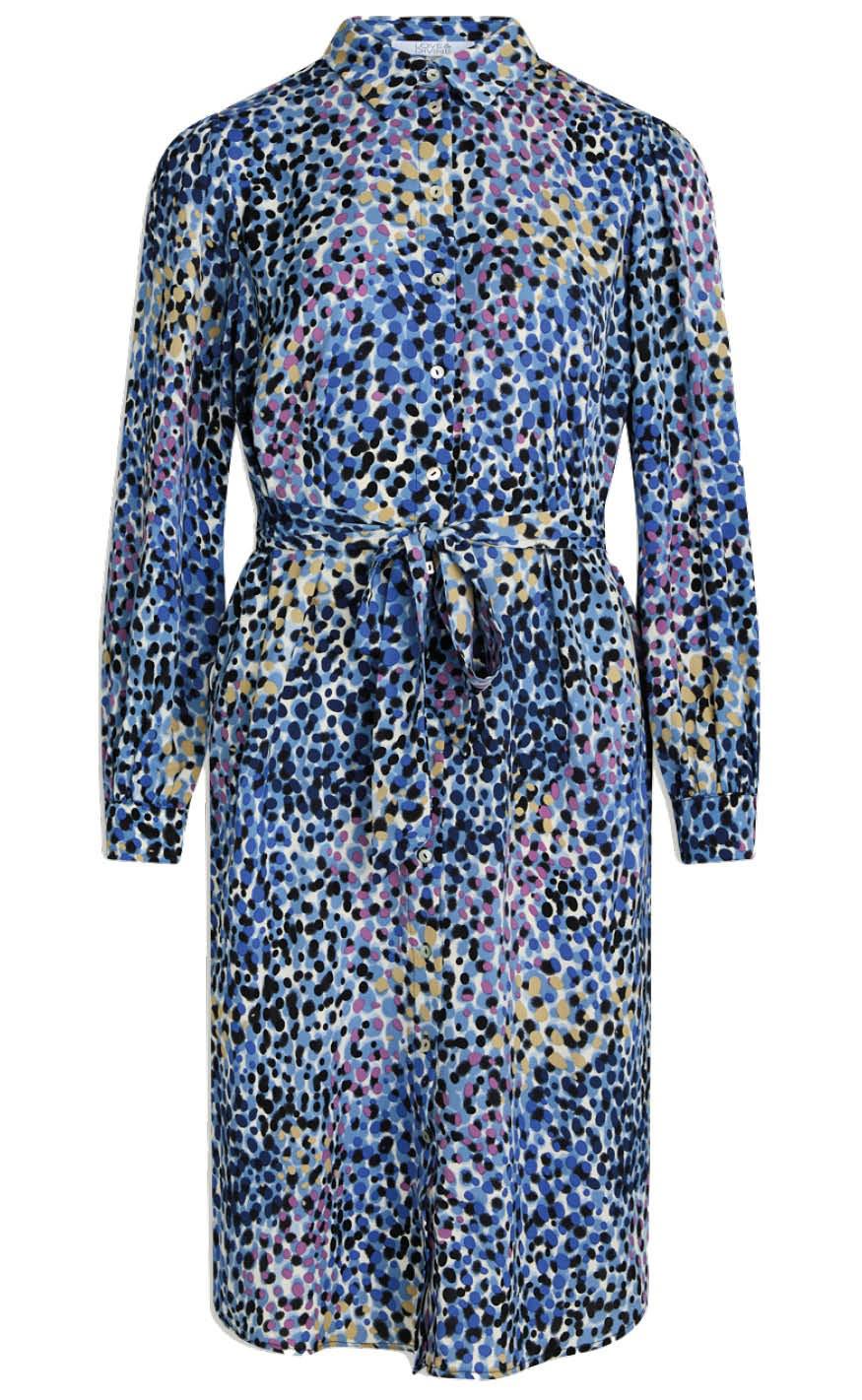 Love & Divine Kjole - Love393-4 - Blue / Dot
