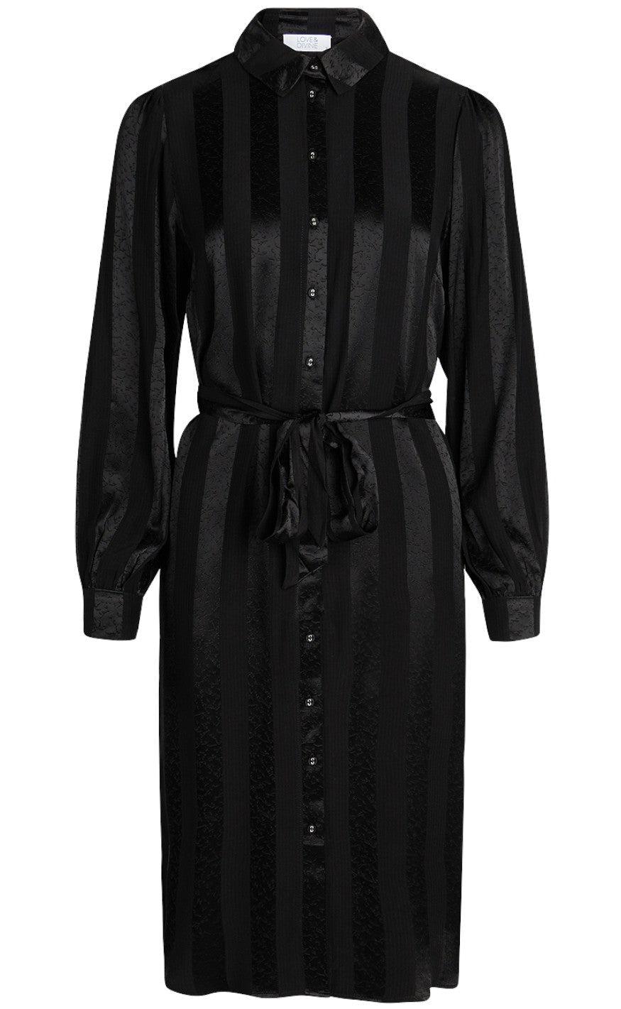 Love & Divine Kjole - Love393-5 - Black Jacquard