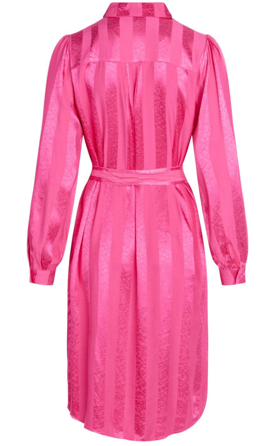 Love & Divine Kjole - Love393-5 - Pink Jacquard