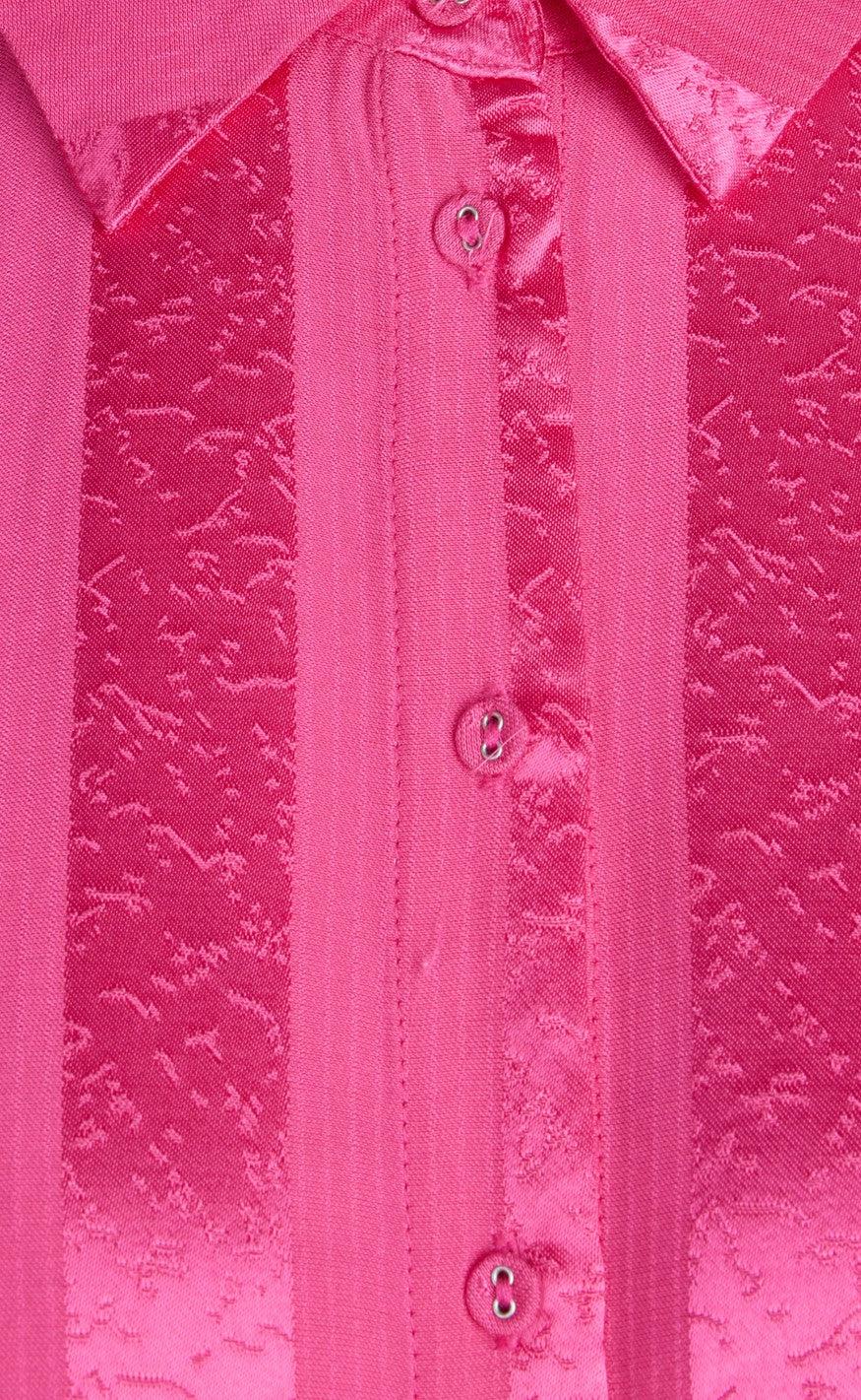 Love & Divine Kjole - Love393-5 - Pink Jacquard