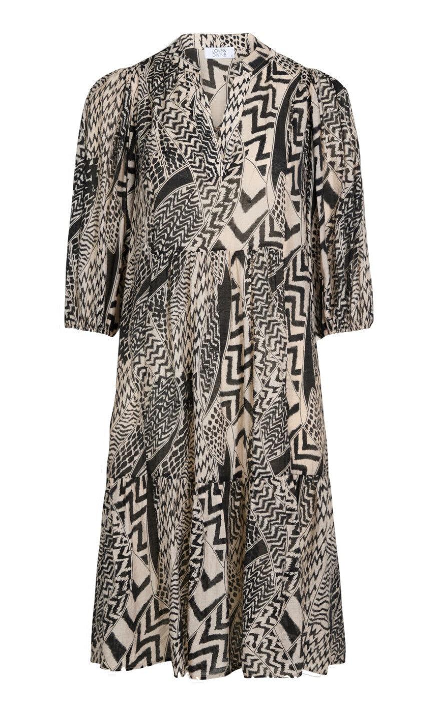 Love & Divine Kjole - Love460-2 - Etnic Print