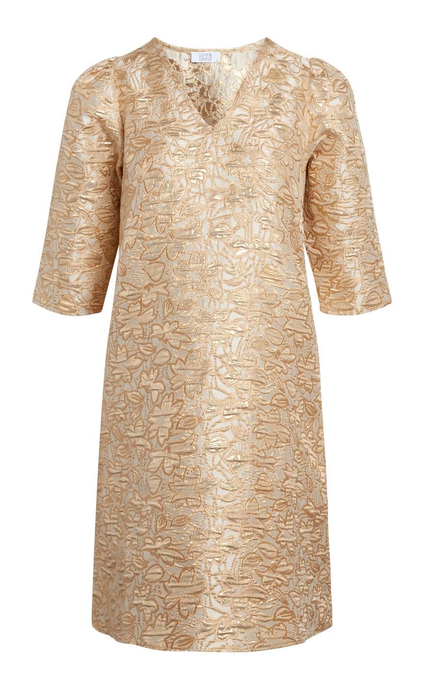 Love & Divine Kjole - Love492 - Powder/Gold