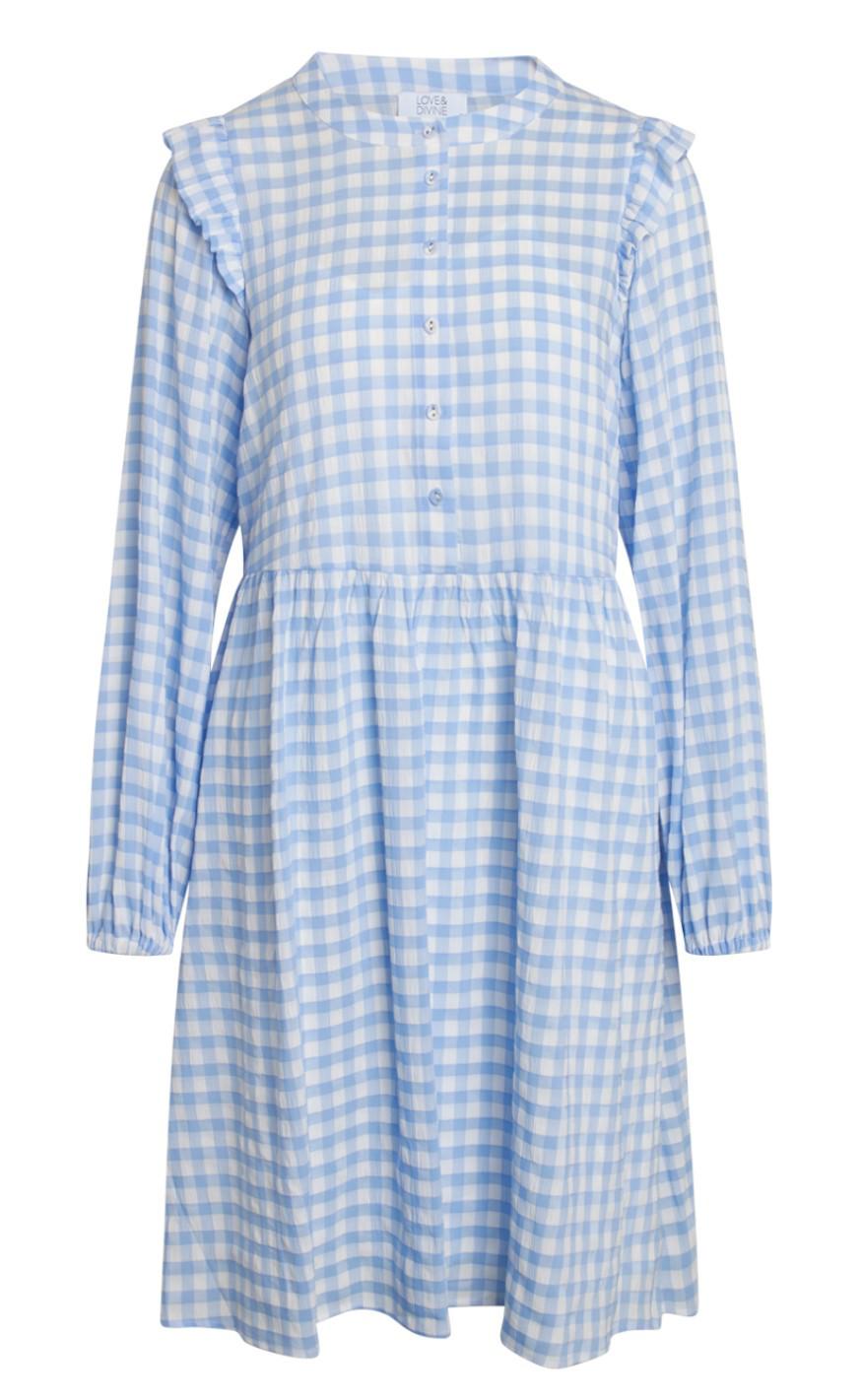 Love & Divine Kjole - Love570-1 - Blue/White