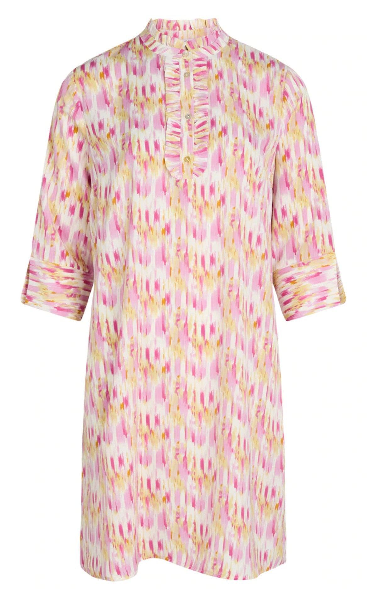 Love & Divine Kjole - Love622-10 - Pink Water Print