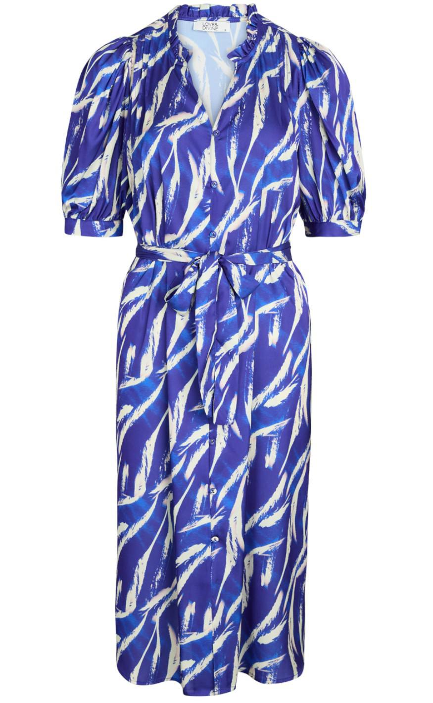 Love & Divine Kjole - Love627-10 - Blue Comb