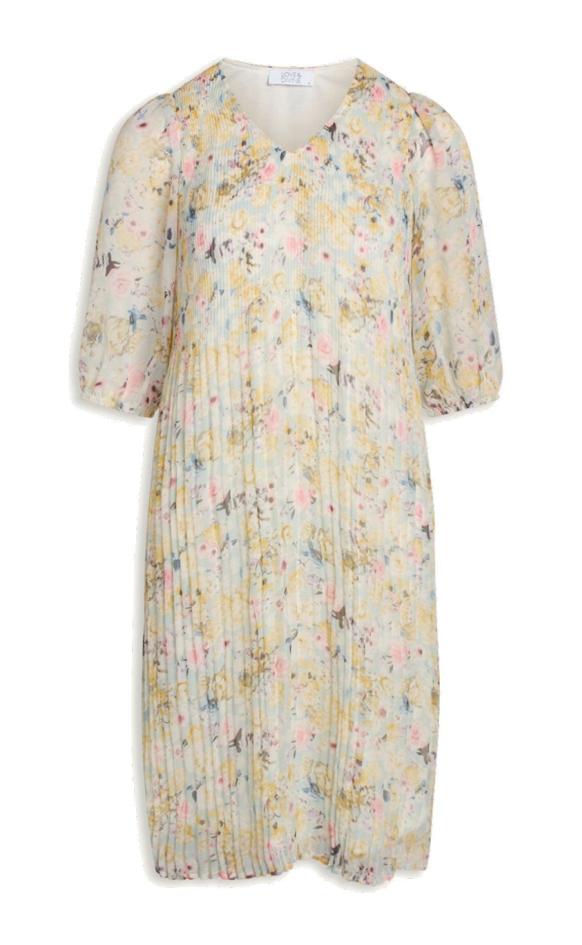 Love & Divine Kjole - Love665 - Pastel Flower