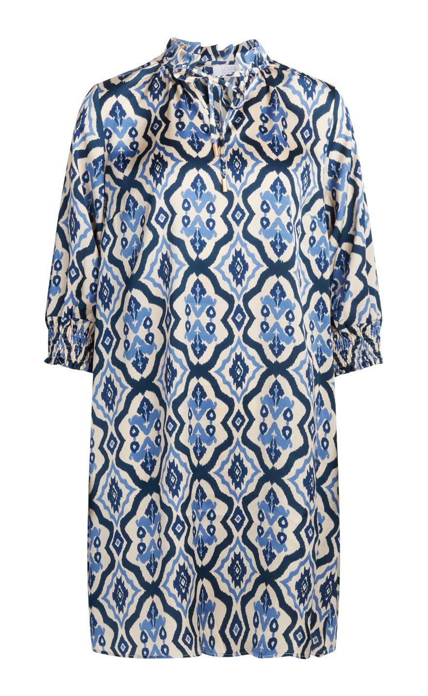 Love & Divine Kjole - Love669-2 - Blue Graphic