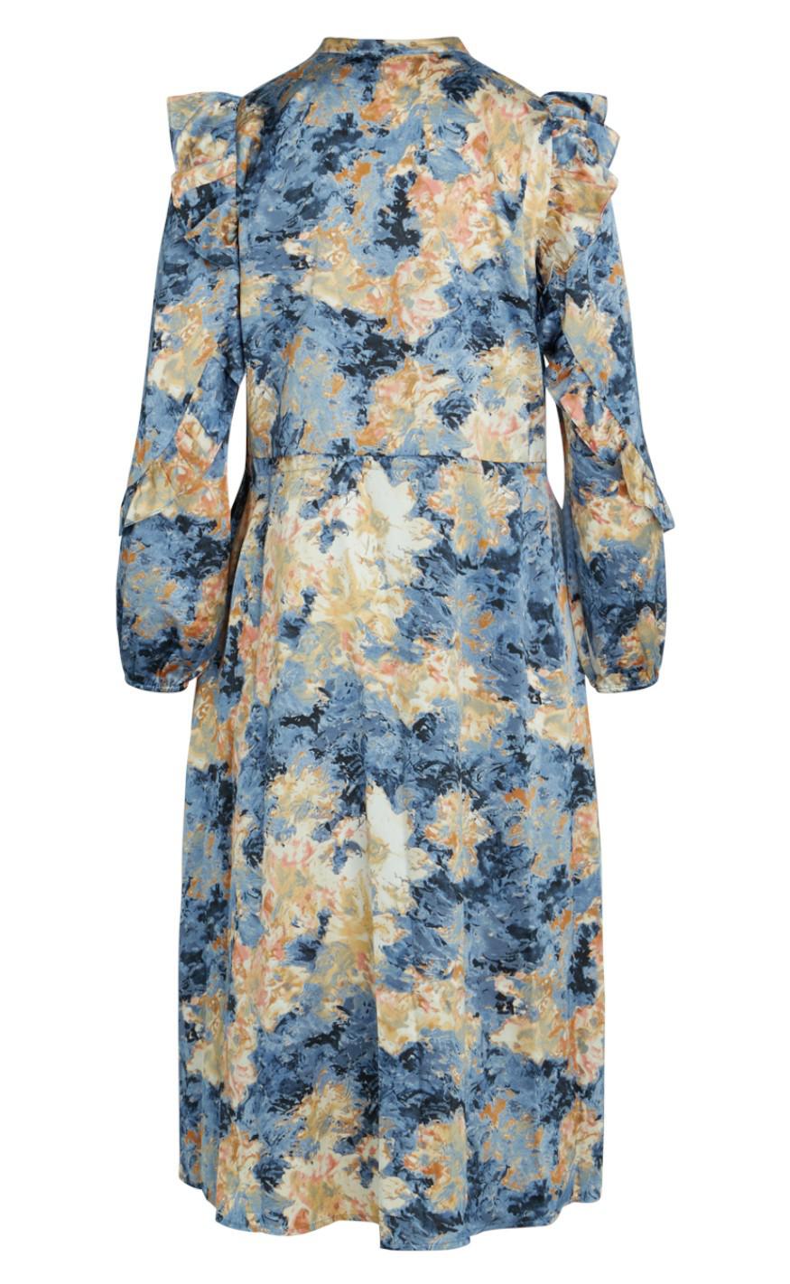 Love & Divine Kjole - Love731-1- Multi Blue