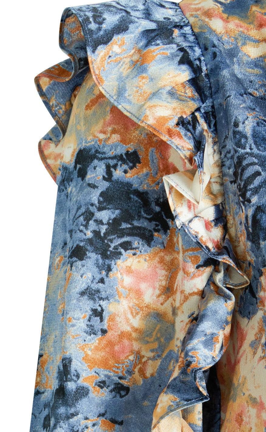 Love & Divine Kjole - Love731-1- Multi Blue