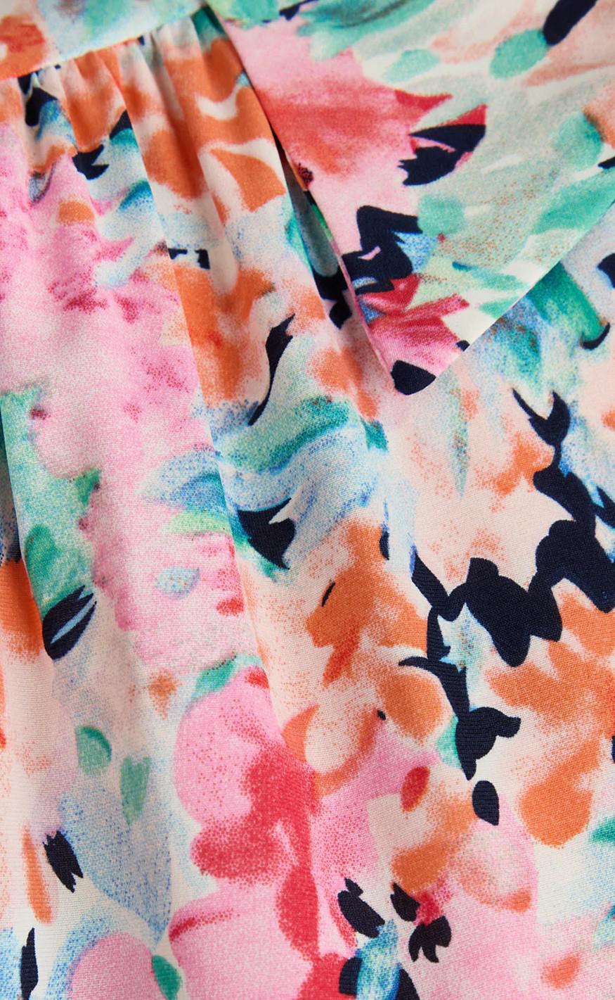 Love & Divine Kjole - Love787-1 - Multi Flower