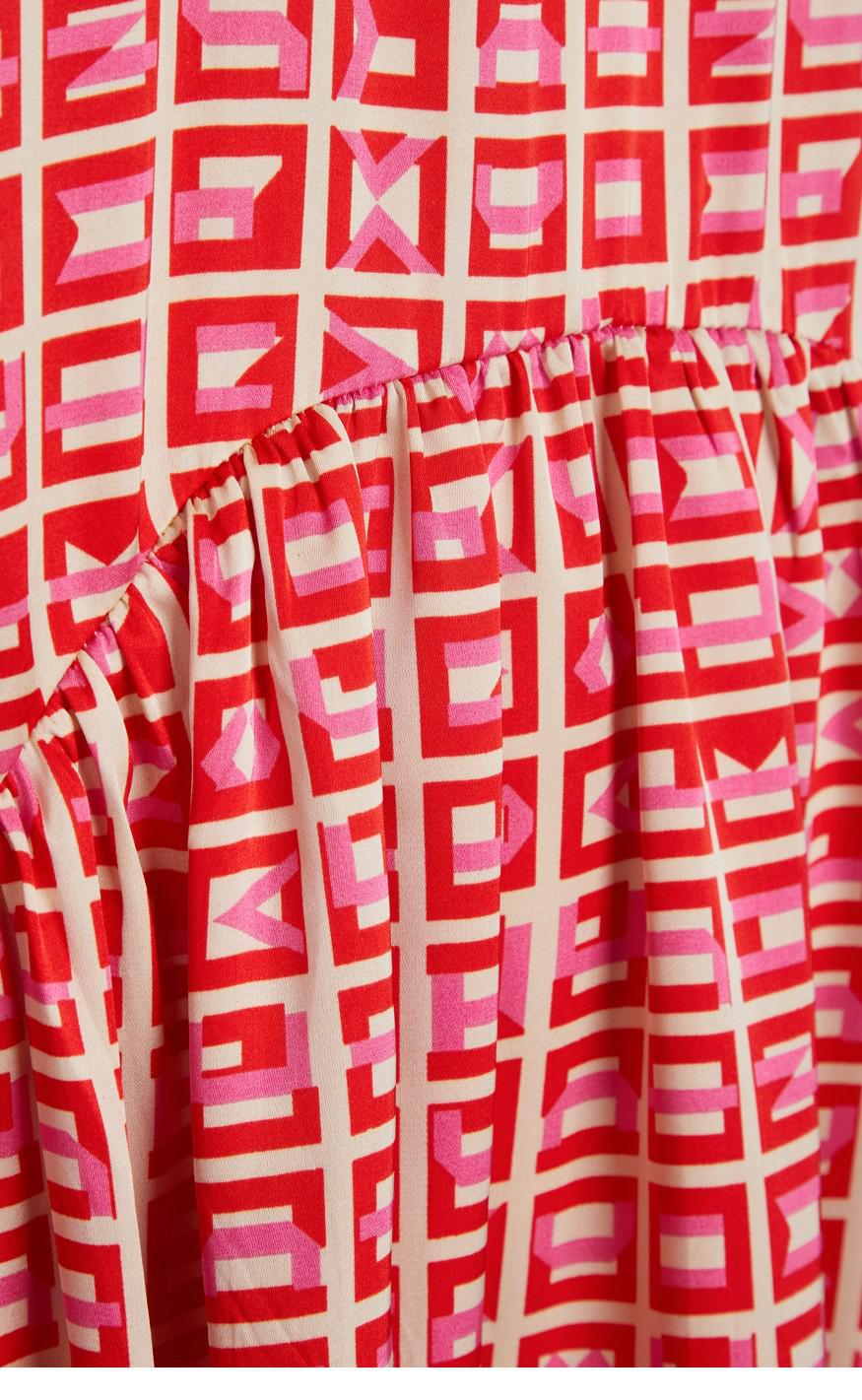 Love & Divine Kjole - Love811 - Pink/Red Graphic