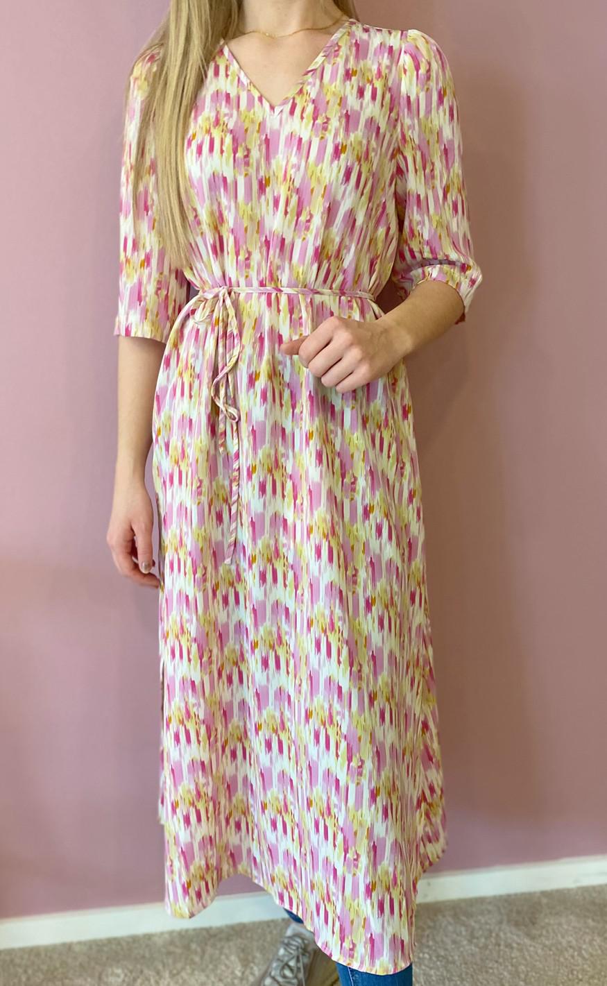 Love & Divine Kjole - Love812 - Pink Water Print
