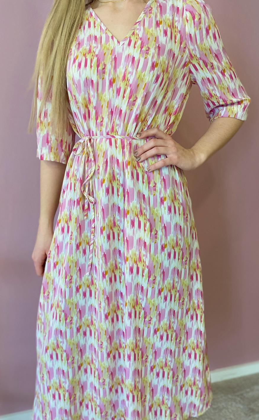 Love & Divine Kjole - Love812 - Pink Water Print