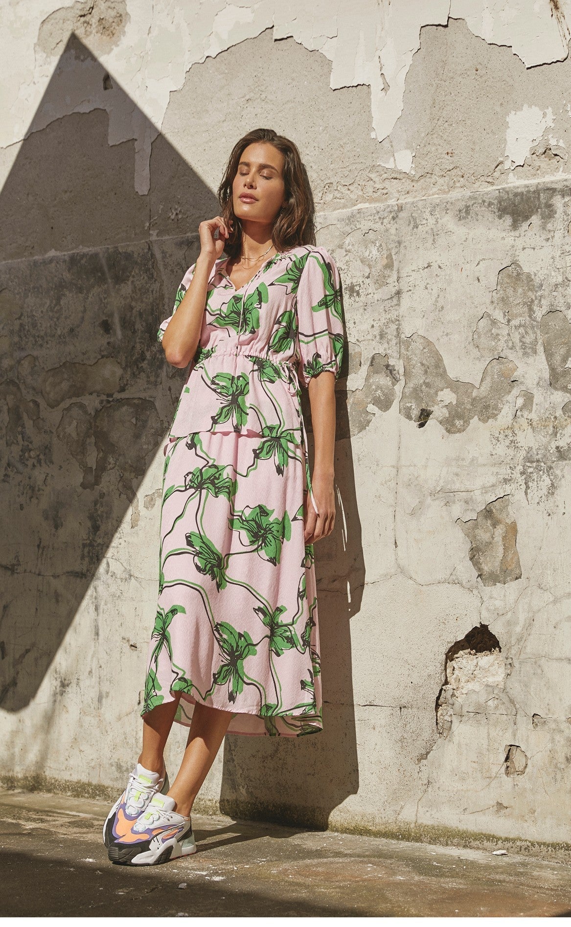 Love & Divine Kjole - Love820 - Pink/Green