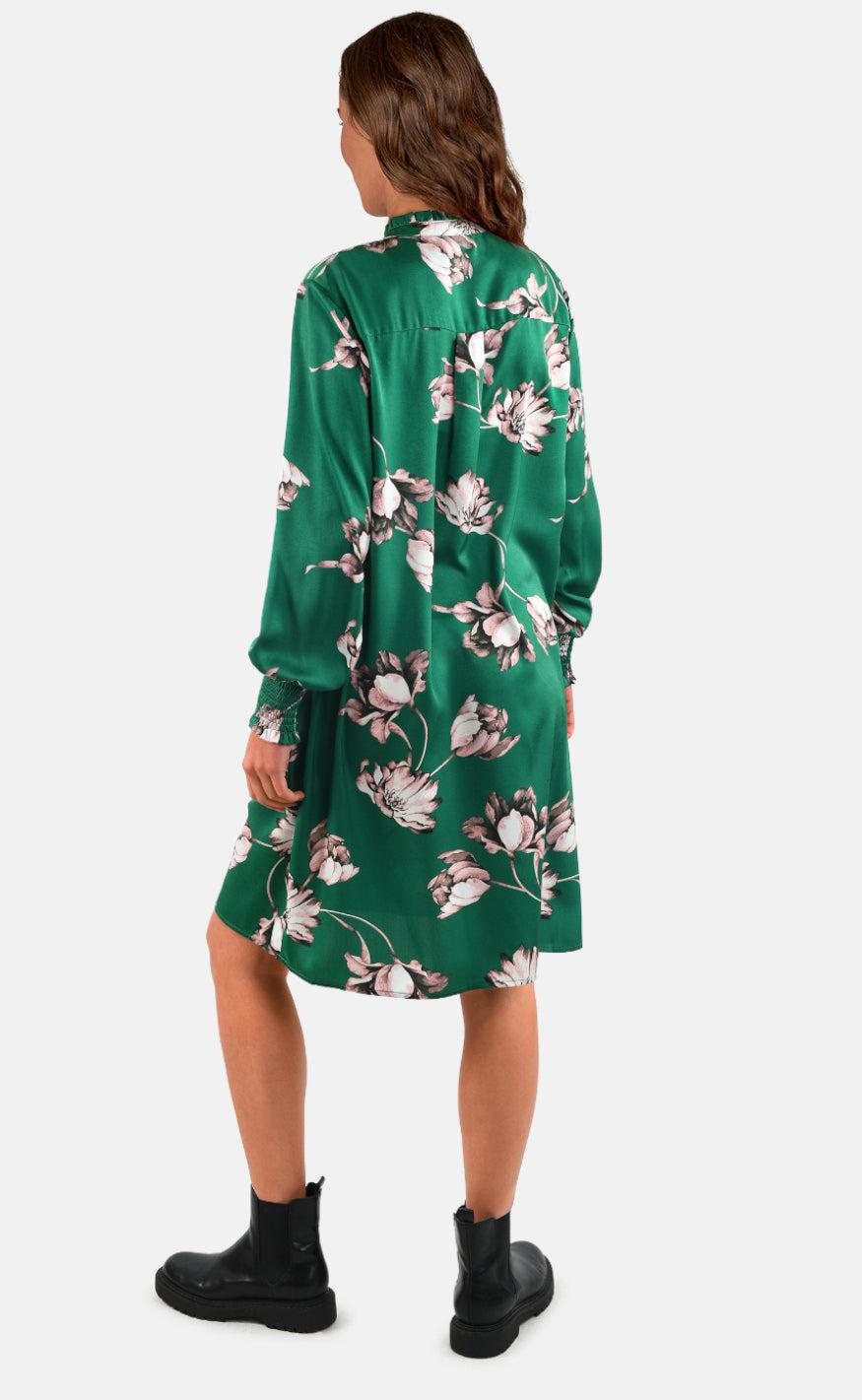Love & Divine Kjole - Love876-4 - Green Flower