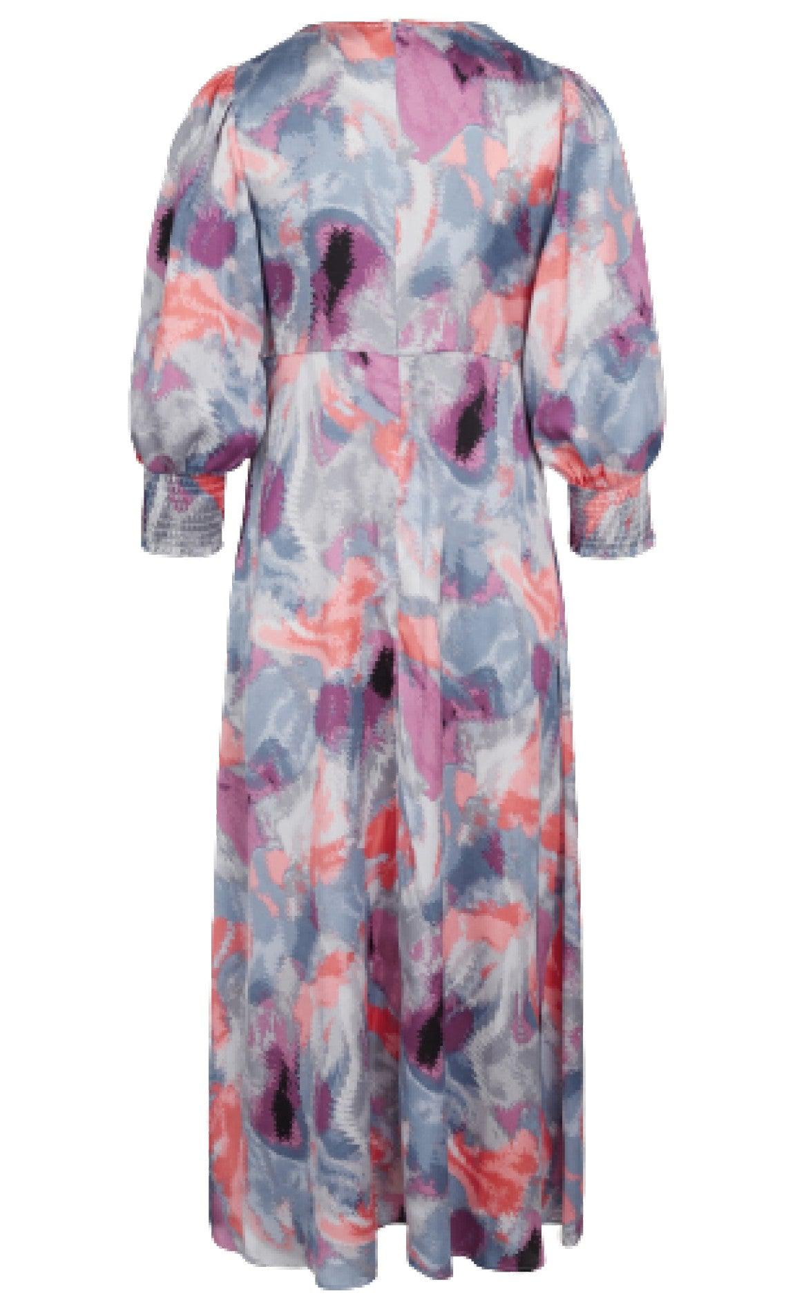 Love & Divine Kjole - Love914-1- Multi Blue/pink