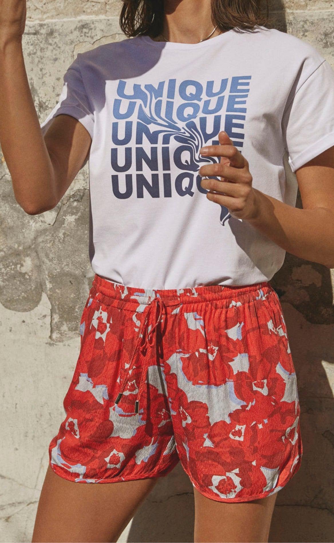 Love & Divine Shorts - Love336-1 - Red/Blue Comb