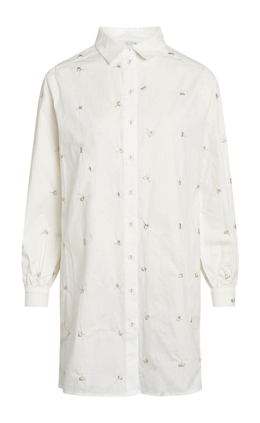 Love & Divine Skjorte - Love565-2 - White / Sand