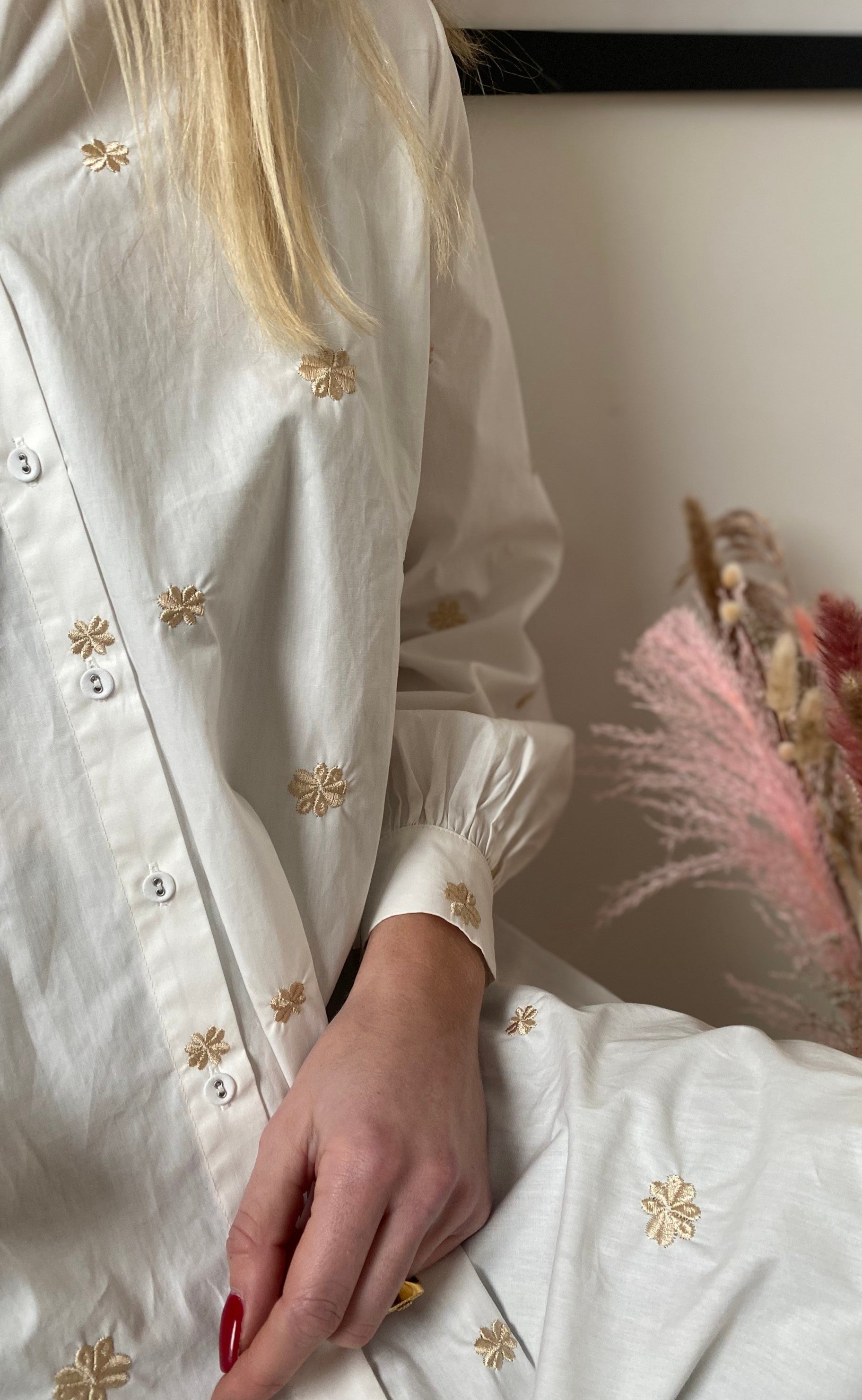 Love & Divine Skjorte - Love565 - White / Sand Flower
