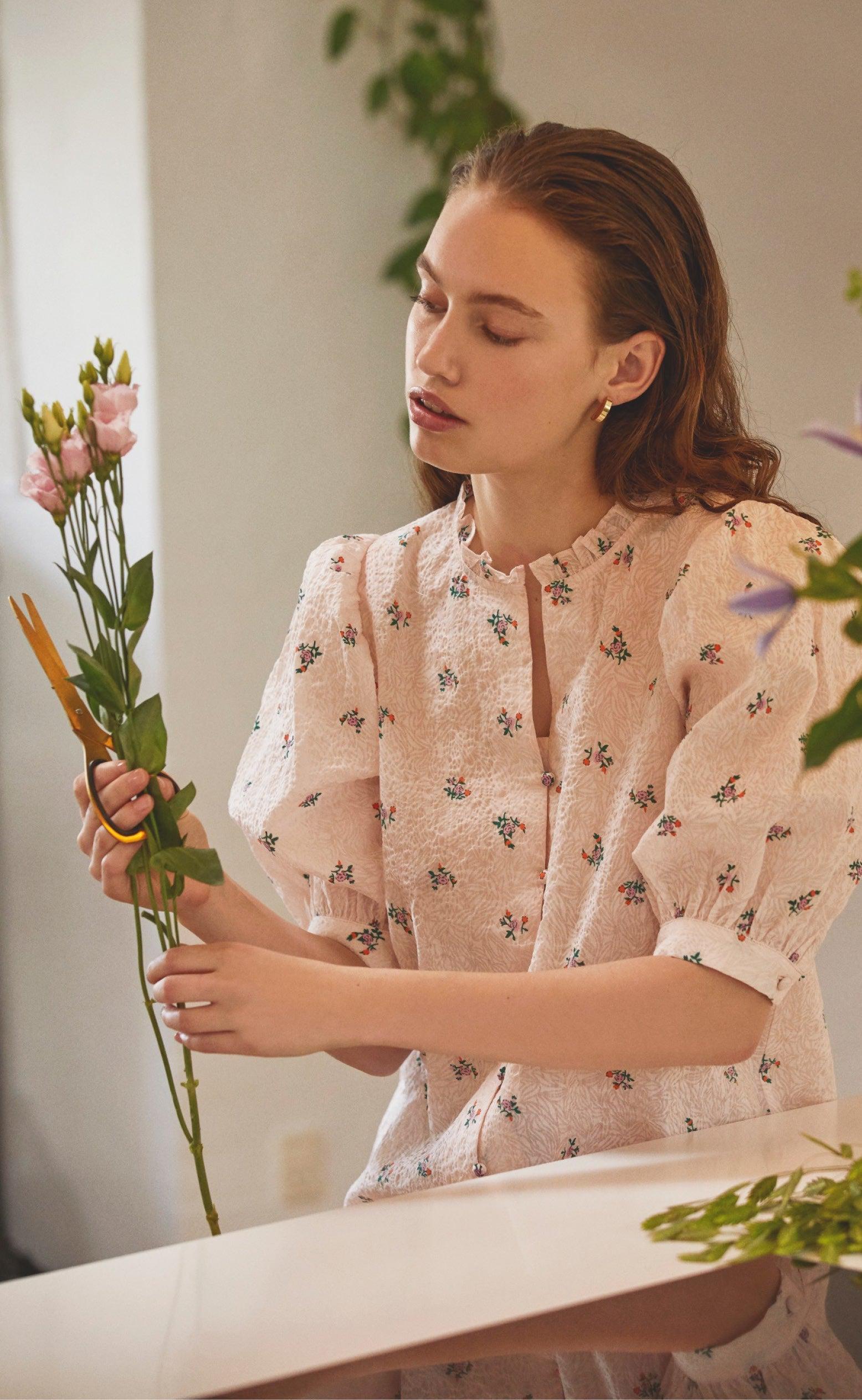 Love & Divine Skjorte - Love640 - Rose / Flower