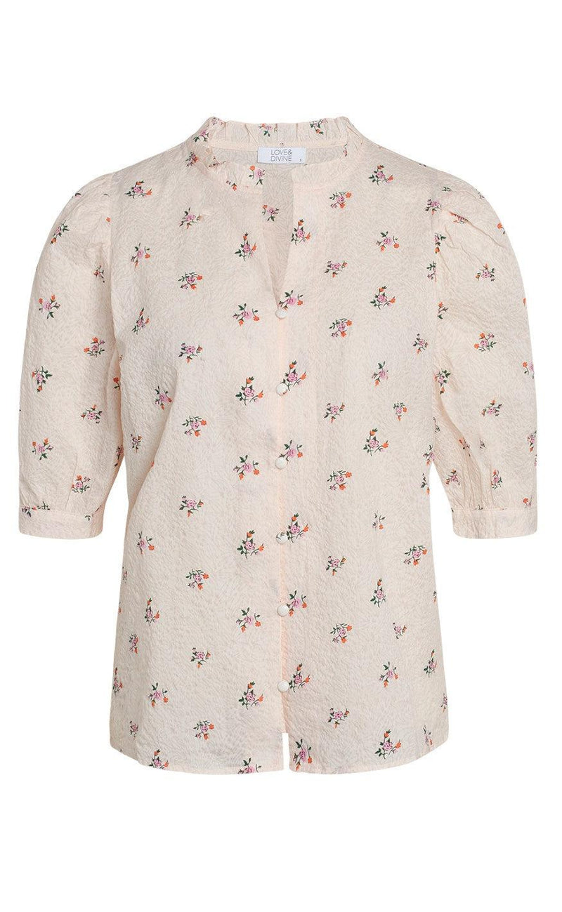 Love & Divine Skjorte - Love640 - Rose / Flower