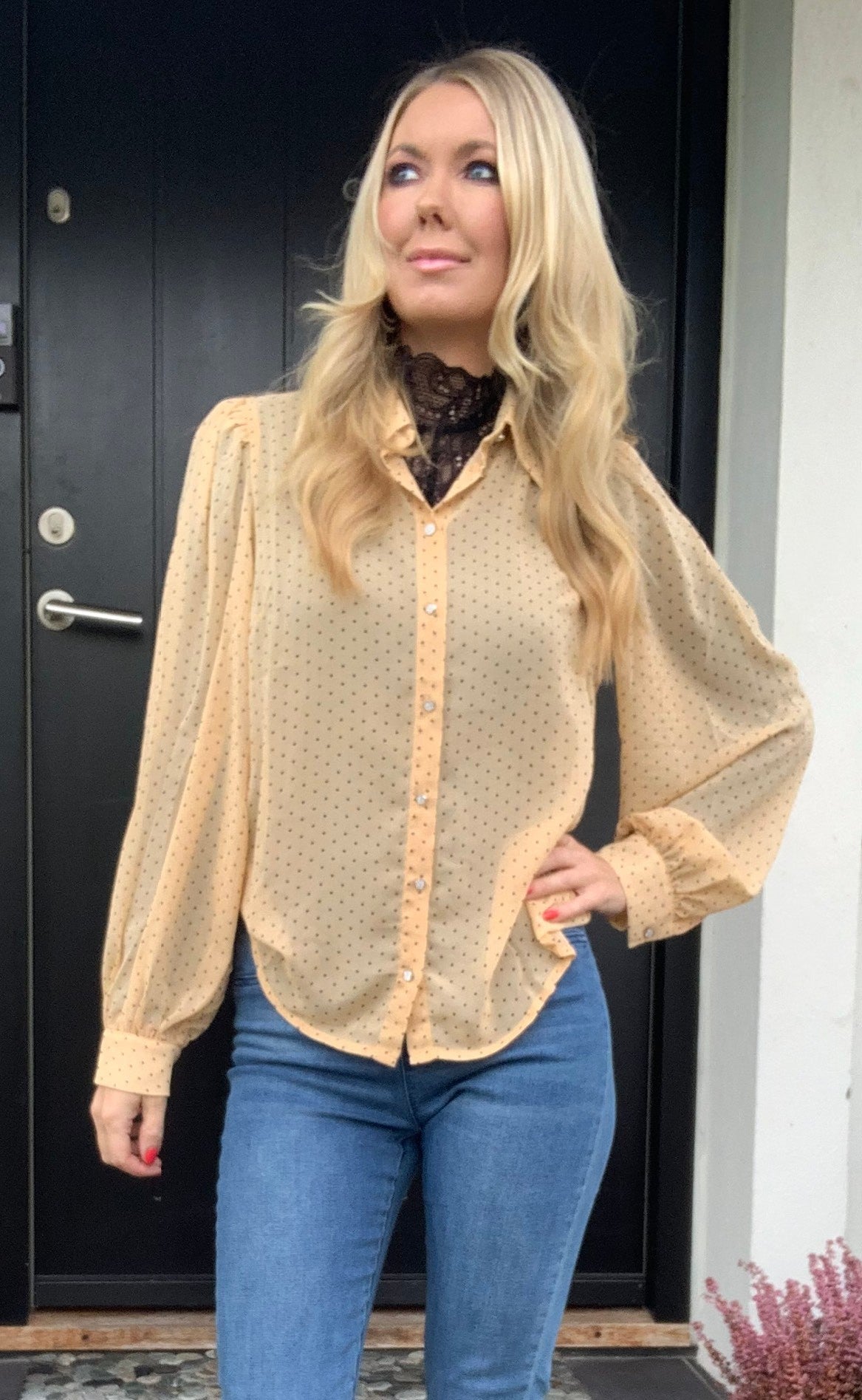 Love & Divine Skjorte - Love678 - Honey/Dot