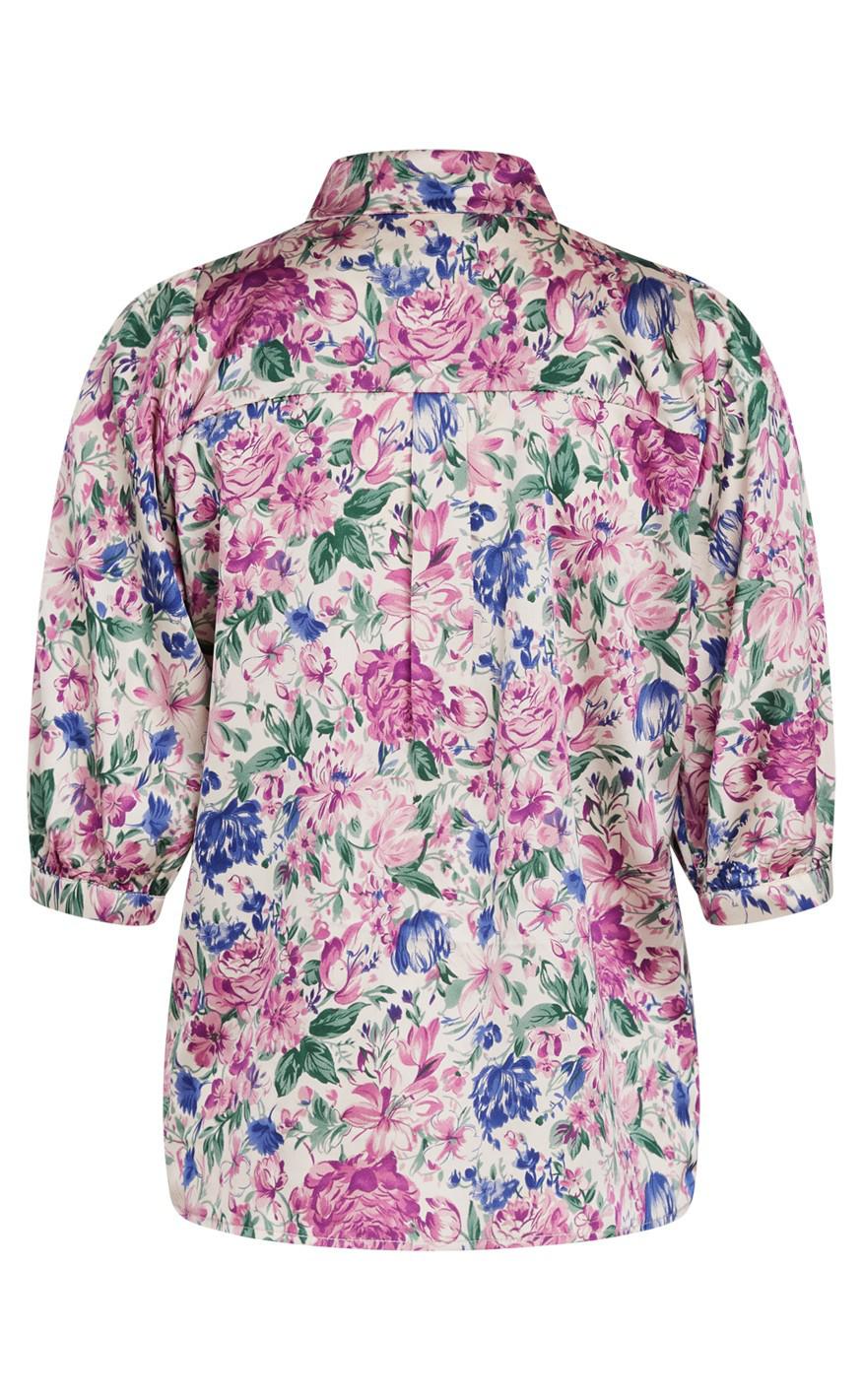 Love & Divine Skjorte - Love789-1 - Multi Flower